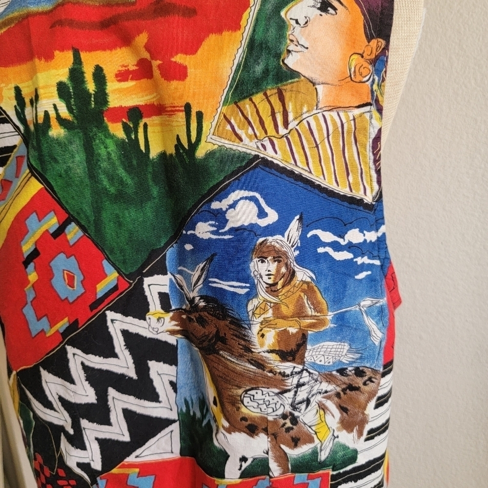 Vintage Circle T Vest Western SZ L - Picture 5 of 7